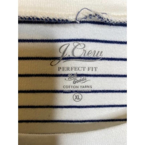 J. Crew Perfect Fit Crew Fit  Stripped Top Sz XL EUC - Picture 3 of 3
